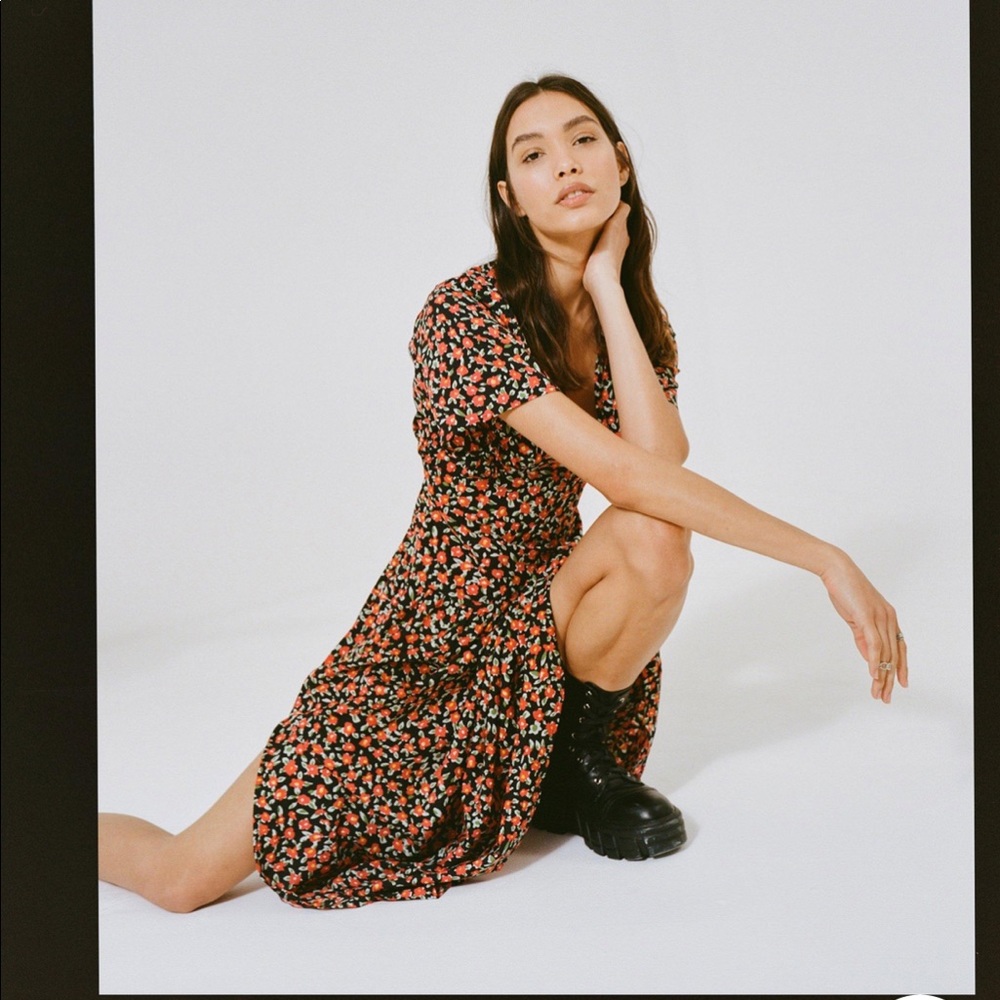 Floral midi dress